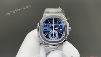 PDF Patek Philippe Nautilus CH28-520 Movement 40.5mm WG Band Blue/White/Black Face Watch